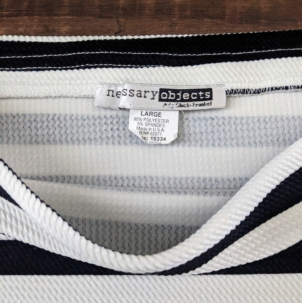 Necessary Objects Black White Pencil Skirt